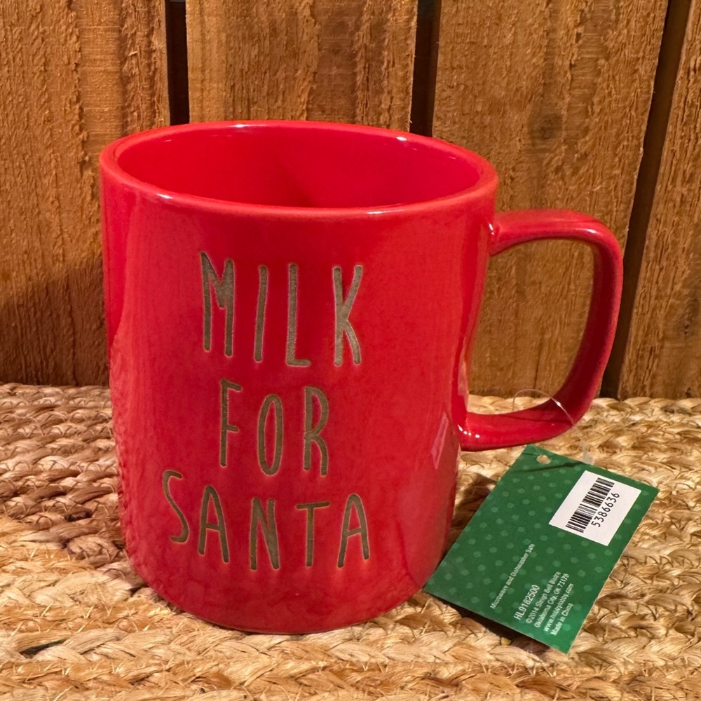 NWT Sleigh Bell Bistro “Milk For Santa” Mug